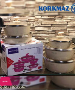 Korkmaz 12 Pcs Granite Cookware Set ( Turkey Made )