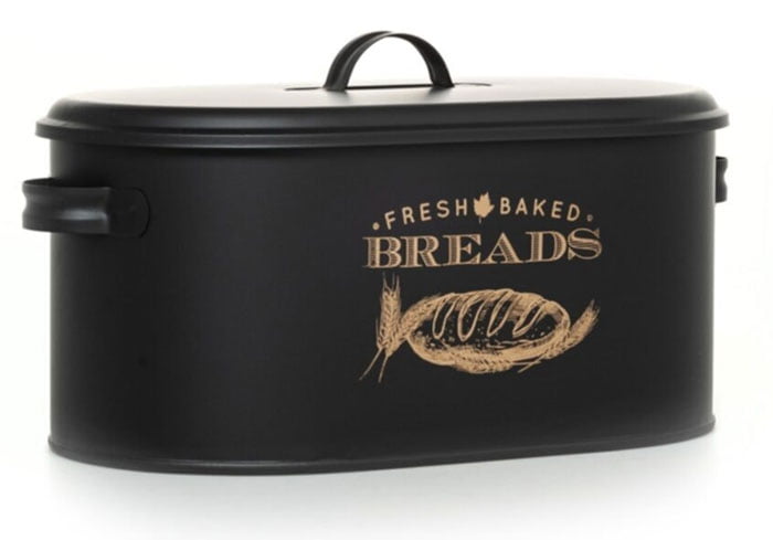 Luxury Metal Large Covered Patterned Bread Box