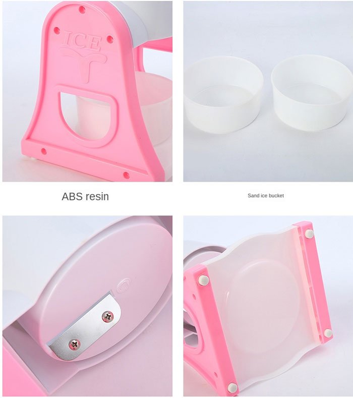 Manual Household Small Ice Crusher Slush Machine Mini Ice Crusher Hand-Cranking Ice Breaker Sheep Ice Sand