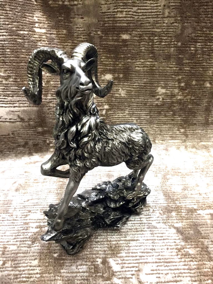 Markhoor Statue Fiber Made 12 Inch