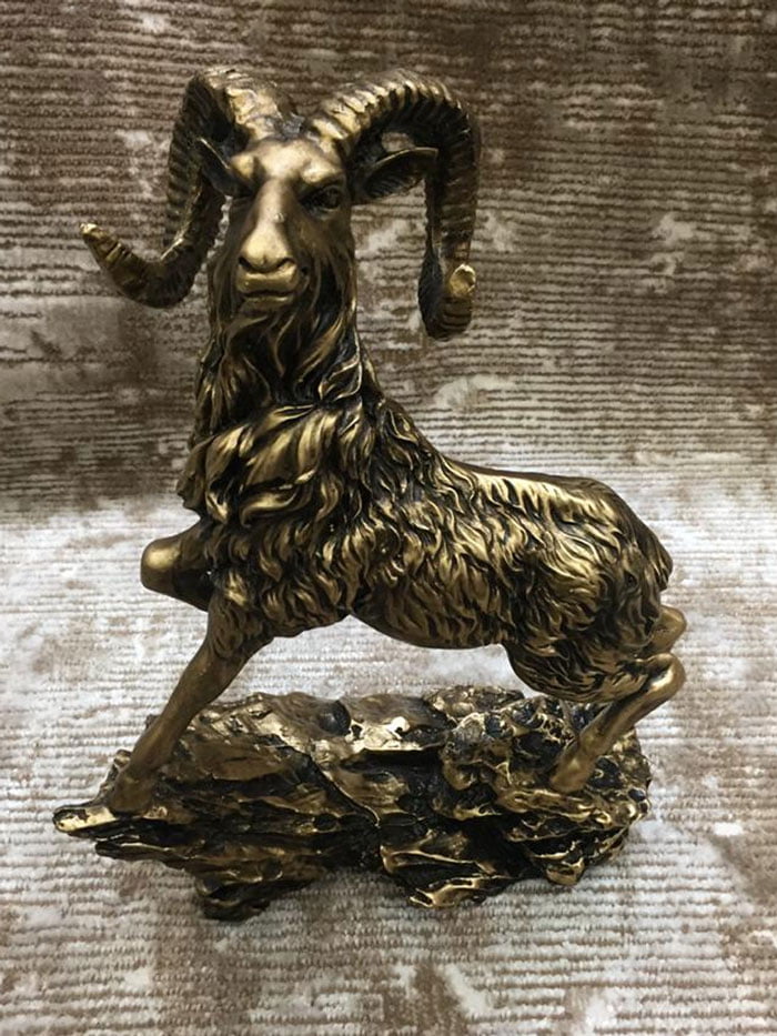 Markhoor Statue Fiber Made 12 Inch