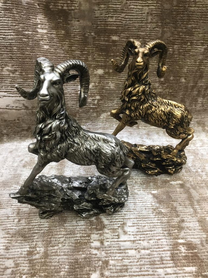 Markhoor Statue Fiber Made 12 Inch