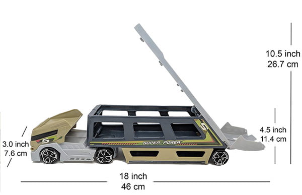 Military Truck 18 Inch With 7 Different Military Vehicles And 1 Helicopter