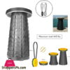 Mini Max Telescopic Folding Stool for Fishing BBQ Outdoor Kitchen Max Load 200 KG