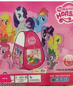 My beautiful Horse Play House tent Twilight Sparkle with 100 balls for Girls Multi-color