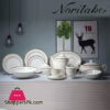 Noritake Super Bone Charlotta Gold 61 Pcs Dinner Set 8 Person Serving