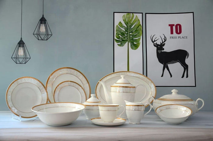 Noritake Super Bone Fdf 61 Pcs Dinner Set 8 Person Serving