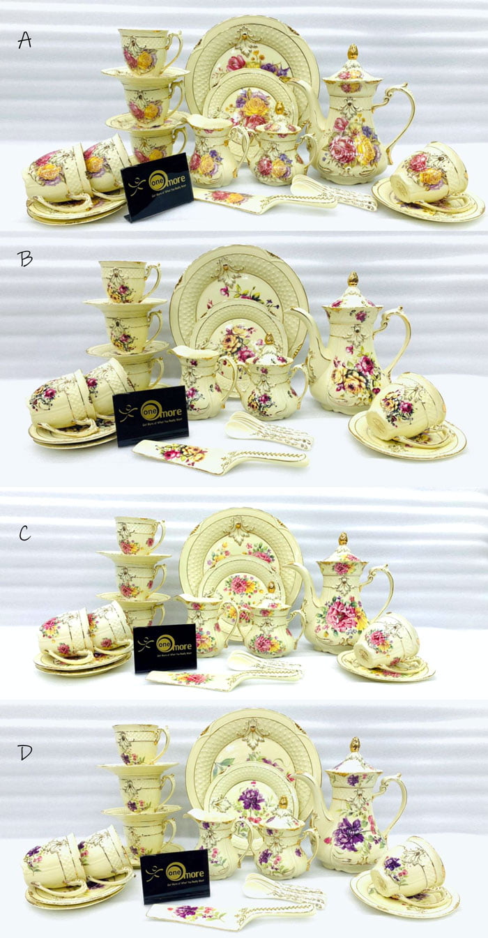 One More French Palace Tea Set 6 Person 31 Pcs