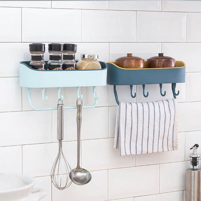 Plastic Kitchen Bathroom Shelf Rack Organizer