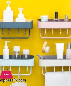 Plastic Kitchen Bathroom Shelf Rack Organizer
