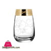 Promsiz Cocktail Glasses 6 Piece With "Ultra" Flower Pattern EAV102-2069/S