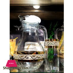 Promsiz Set of 7 Water Set With "Flower pattern" EAV222-3934/402/S