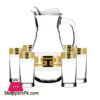 Promsiz Set Of 7 Water Set With &Quot;Greek Pattern&Quot; (Eav03-3934/402/S)