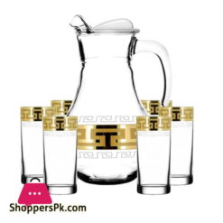 Promsiz Set of 7 Water Set With "Greek pattern"  (EAV03-3934/402/S)