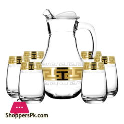Promsiz Set of 7 Water Set With "Greek pattern" (EAV03-3934/2069/S)
