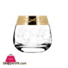 Promsiz Whiskey Glasses 6 Piece With &Quot;Ultra&Quot; Flower Pattern (Eav102-2070/S)
