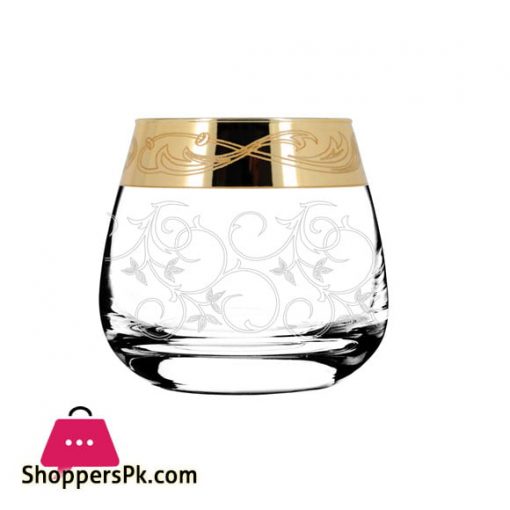 Promsiz Whiskey Glasses 6 Piece With "Ultra" Flower Pattern (EAV102-2070/S)