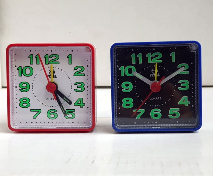 Quartz Pearl Mini Travel Alarm Clock