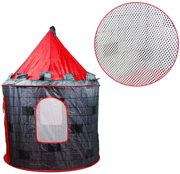 Red Castle Play Tent For Kids - Pop Up Design