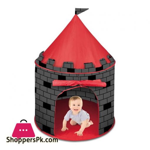 Red Castle Play Tent for Kids - Pop Up Design