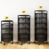Rotating Vegetable Shelving Kitchen Floor Shelving Cylindrical Storage Rack ( 5 - Layer )