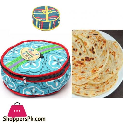 Round Roti Nan Chapati - Basket & Soft Cloth ( MultiColor)