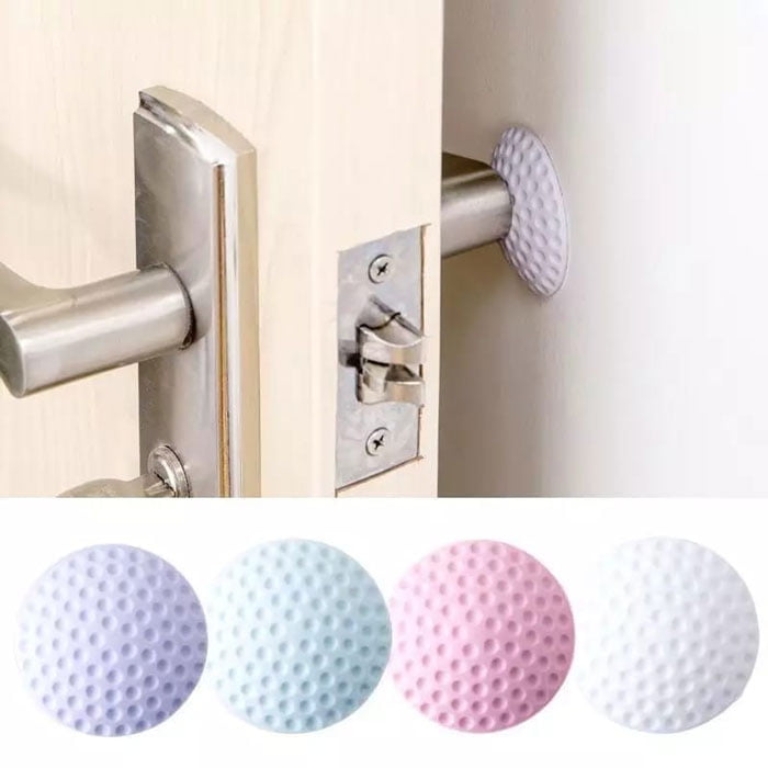 Rubber Door Buffer Wall Protector- Door Handle Bumpers For Door Stop 10 Pcs