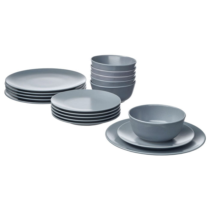 Shoppers Superior Quality 18 Pc Dinner Set - Grey