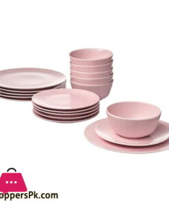 Shoppers Superior Quality 18 Pc Dinner Set - Pink