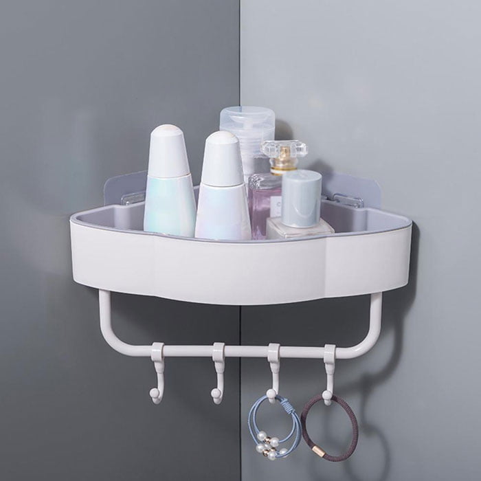 Shower Caddy Shelf Bathroom Wall Basket Rack Storage Corner Holder Organizer