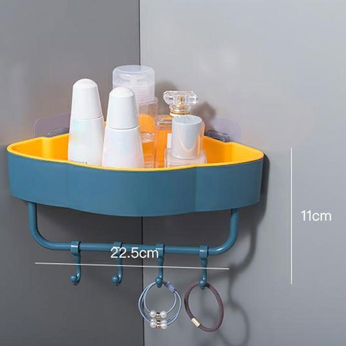 Shower Caddy Shelf Bathroom Wall Basket Rack Storage Corner Holder Organizer