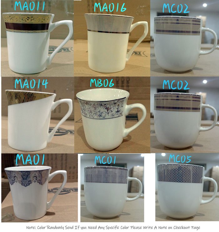 Solecasa Bone China Mug Set Of 6 4 Solecasa Bone China Mug Set Of 6