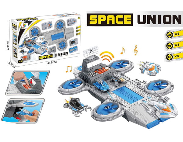 Spaceship For Your Space War - Space Union - With 6 Sounds, 5 Ships