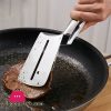 Stainless Steel Food Tong Shovel Spatula Multipurpose Bread Meat Vegetable Clamp BBQ Clip Home Camping Cooking Tools