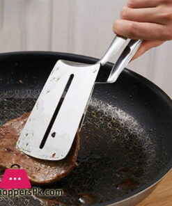 Stainless Steel Food Tong Shovel Spatula Multipurpose Bread Meat Vegetable Clamp BBQ Clip Home Camping Cooking Tools