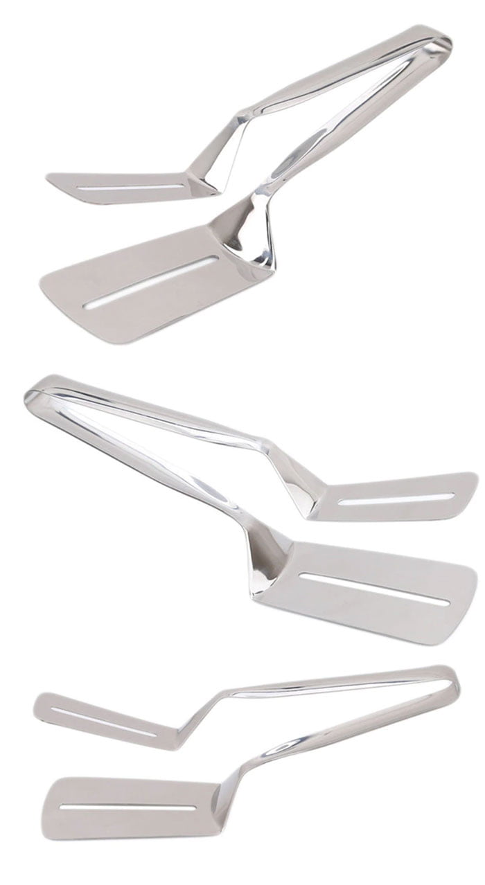 Stainless Steel Food Tong Shovel Spatula Multipurpose Bread Meat Vegetable Clamp Bbq Clip Home Camping Cooking Tools
