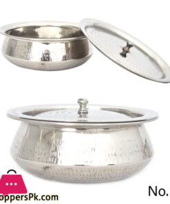 Stainless Steel Handi With Lid 350Gram Capacity 6 Inch #2