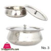 Stainless Steel Handi With Lid 500Gram Capacity 7 Inch #3