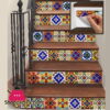Stair Riser Staircase Stickers Mural Vinyl Wall Tile Decals Wallpaper 4.5 x 4.5 Inch ( Pack of 10 )