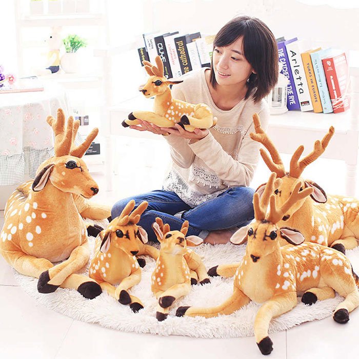 Stuffed Plush Toy Animal Deer Toy Children Doll ( 30 Cm )
