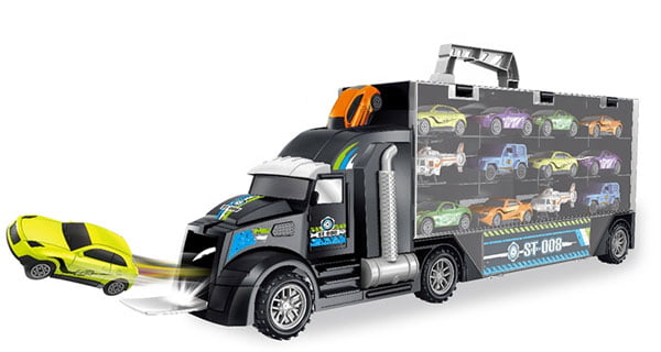 Super Struck Slide Car Plane Boy Plastic Police Play Set