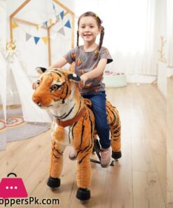 Tiger Pony Ride Ride On Rocking Cycle Tiger Giddy Up Cowboy -X- Large over 5 Years