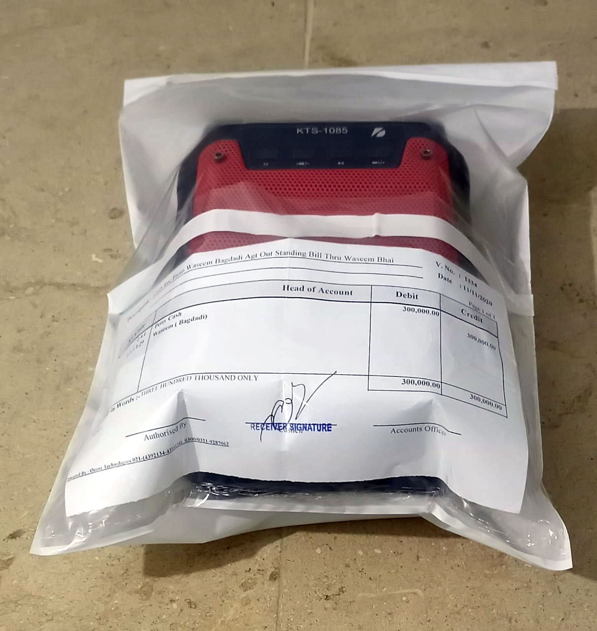 Transparent Courier Flyer Bag With Invoice Pocket - 100 Peaces 12X16 Inch