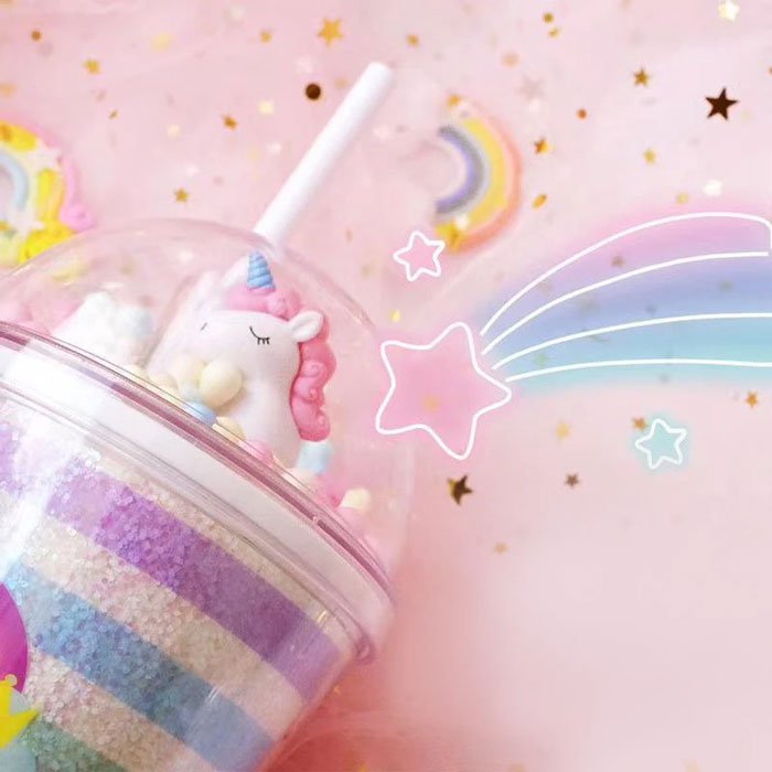 Unicorn Sipper With Straw 2823