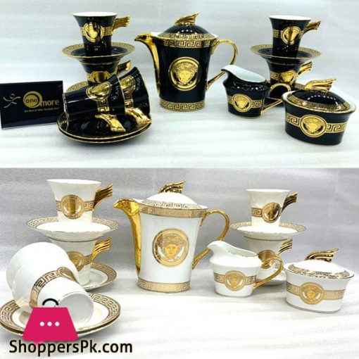 Versace 15 Pieces Tea Set Bone China Cups and Saucers