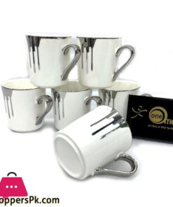 Vintage Swiss Ceramic Lava Coffee Cups Set of 6