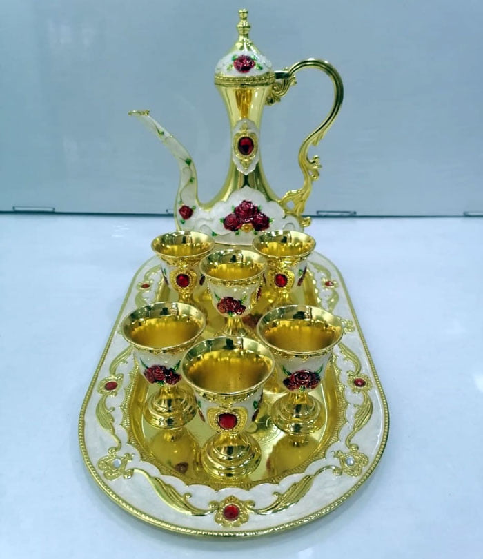 Vintage Turkish Coffee Pot Set