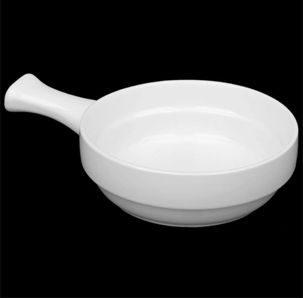 Wilmax Fine Porcelain Baking Dish With Handle 5 Inch 300Ml Wl-997014-A