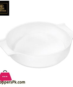 Wilmax Fine Porcelain Baking Dish With Handle 650Ml - 8 x 6.75 x 2 Inch