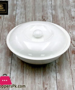 Wilmax Fine Porcelain Bowl with lid 26 Cm 1700 ML